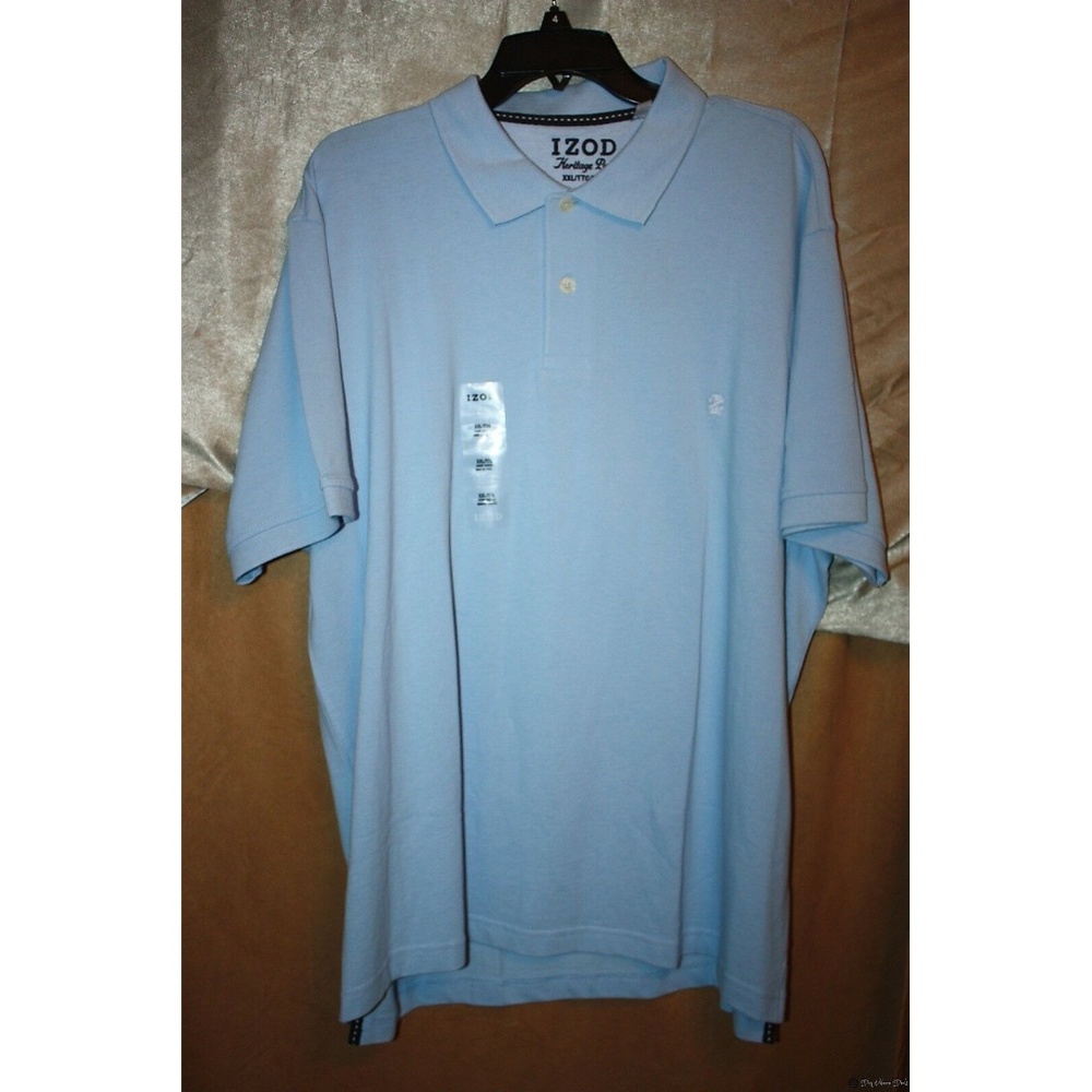 IZOD Heritage 100% Cotton Polo Golf Shirt Size XL